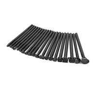 Keenso Ensemble D'Outils D'estampage du Cuir, Acier allié Durable, 20 Outils de Poinçonnage pour Projets de Bricolage du Cuir, Argent, Kit D'estampage Efficace