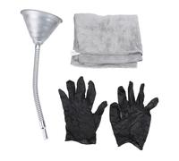 Keenso Entonnoir à Bec Pliable avec Filtre, Construction Métallique, Tuyau Flexible, Conception à Long Col pour le Ravitaillement en Huile et en Carburant Automobile