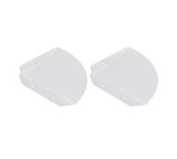 Keenso Étagère d'angle Murale en Acrylique Durable, Quart de Rond pour L'organisation, 2 Pièces pour Salon, Salle de Douche (Transparent)