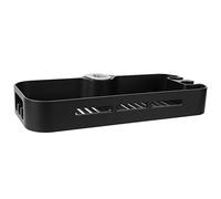 Keenso Étagère de Douche Noire Mate avec Support de Pomme de Douche, Support de Rangement pour Salle de Bain, étagère à Tige Solide pour Salle de Bain Organisée à Haute Température