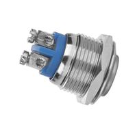 Keenso Étanche Interrupteur à Bouton Poussoir Mini 2 Broches, 16mm (Gaotou)