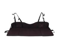 Keenso Extension de Siège Arrière de Voiture Pliable, Plaque D'extension de Matelas en Mousse à Mémoire de Forme Douce et Confortable avec Housse en Cuir, pour Voitures, SUV, Voyages, (Black)