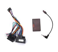 Keenso Faisceau de Câbles Audio Stéréo, Câble d'alimentation de Voiture avec Boîte Canbus, Remplacement pour F30/F10/X5/E46/E39/E53