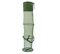 Keenso Filet de Pêche Pliable Cage Portable Anti-Rayures Panier de Pêche en Fil Flottant pour Accessoires de Pêche (L)