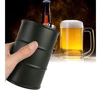 Keenso Flasque à Liqueur Robuste en Acier Inoxydable, capacité de 700ml, avec Couvercle Verrouillable, Cadeaux de Voyage pour les Amateurs de Vin (Vert OD)