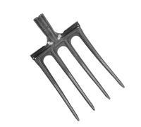 Keenso Fourche à Bêcher Acier à Haute Teneur en Carbone Durabilité (4 Tine) | Outil robuste, idéal pour le travail du sol, compatible avec les perches de 34 mm, conception ergonomique