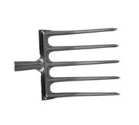 Keenso Fourche à Bêcher Acier à Haute Teneur en Carbone Durabilité (5 Tine) | Outil robuste, idéal pour le travail du sol, compatible avec les perches de 34 mm, conception ergonomique