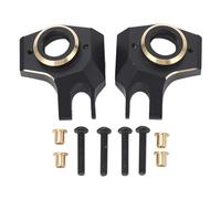 Keenso Fusée D'Essieu Avant RC, 2 Pièces D'articulation de Direction en Laiton lesté avec Revêtement Noir pour Essieu Avant SCX10 II AR44 RC
