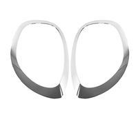 Keenso Garniture de Phare Avant, Anneau de Retenue de Phare ABS avec Finition Chromée, Numéros OE 5373887 5373888, Convient pour F60 2017-2021