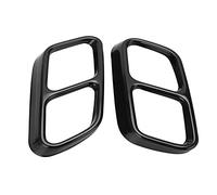 Keenso Garniture D'embout D'échappement en Acier Inoxydable, Remplacement de Couvercle D'embout D'échappement de Voiture Quad pour CLS W218 2012 2017, avec Montage Facile et Aspect (noir brillant)