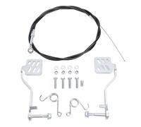 Keenso Go Kart Pédale D'accélérateur de Frein Pédales de Kart en Acier, Compatibles avec Road Rocket, Azusa Fun Kart, Racing Drift Trike, Type Vintage