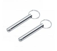 Keenso Goupille de Pile de Poids en Acier Inoxydable, 2 Broches de Machine de Gymnastique de 55 Mm pour équipement de Fitness Commercial à Domicile, avec Un Diamètre de 10 Mm pour Trous