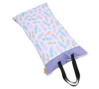 Keenso Grand Sac à Couches en Tissu Imperméable à Suspendre avec Double Fermeture éclair, Couches Propres et Utilisées Séparées, Idéal pour Les, la Plage, Le Fitness, la (EF203)
