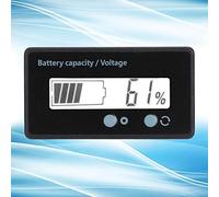 Keenso GY-6GS Power Power LCD Display Tentage Mettage avec Alarme Lumineuse, Affiche Précisément L'état D'utilisation de la Batterie, Compatible avec Divers Types (Éclairage blanc)