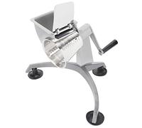 Keenso Hachoir à Légumes Multifonctionnel à Manivelle avec 5 Lames/lames en Acier Inoxydable pour une Cuisine Durable, Alliage D'aluminium, Ton Argent, adapté aux Légumes, Oignons, Passe au