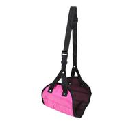 Keenso Hamac de Pied, Hamac de Suspension de Jambe Portable avec Structure Anti-basculement, Installation Facile pour les Voyages, le Bureau et la Maison (Rose rouge)