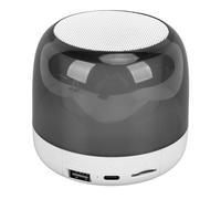 Keenso Haut-Parleur avec des Lumières Colorées 7 Options D'effet Lumineux Longues de Vie de Batterie à Deux Paires de Haut-parleurs pour Le Plaisir de la Musique Précise (White)