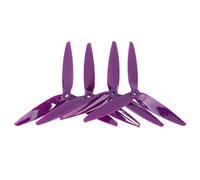 Keenso Hélice RC, 4 Hélices FPV en Polycarbonate 7040 avec 3 Pales pour Drone FPV RC de 7 Pouces et 8 Pouces (Purple)