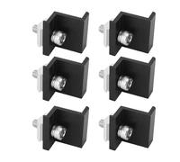 Keenso Holder de Pince à extrémité du Panneau Solaire en Aluminium PV Solar Reside pour Différentes Surfaces de Carreaux (45 mm)
