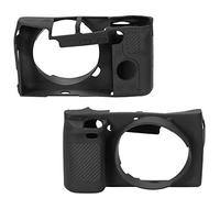 Keenso Housse de Caméra en Silicone Souple, étui Durable avec Sangle, Accès Facile pour Les Caméras A6000, Aventure en Plein Air (Black)