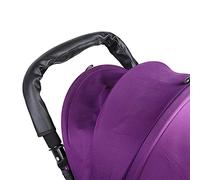 Keenso Housse de Guidon de Poussette, Manchon D'accoudoir en Cuir PU pour Poussettes de bébé