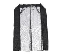 Keenso Housse de protection anti-poussière pour étagère de garage, sous-sol, cuisine avec fermetures éclair en forme de T et fermetures tactiles pour polyester PVC 210D argenté (#12)