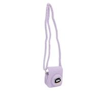 Keenso Housse de Protection pour Appareil Photo en Peluche, étui Antichoc en Polaire Douce avec Corde de Suspension pour Appareil Photo instantané Mini 12 (Purple)