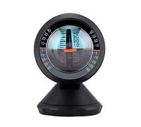 Keenso Inclinomètre de Véhicule de Voiture, Instrument de sécurité Routière à Haute sensibilité, Inclinomètre adapté aux Voitures et Camions, Plastique de qualité Supérieure Noir