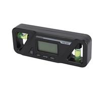 Keenso Inclinomètre Numérique à Base Magnétique en Plastique ABS, Rapporteur pour le Travail du Bois, Mini échelle Numérique pour Rapporteur de Réparation Automobile (BLACK)