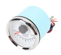 Keenso Indicateur d'angle de Gouvernail en Plastique et Métal, 52 Mm, avec Capteur, Rétroéclairage 8 Couleurs, 9 à 32 V DC, pour Bateaux, Yachts, Hors-Bord, Panneaux de Tableau de Bord