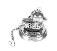 Infuseur à thé en acier inoxydable 8/20 alimentaire en forme d'animal, infuseur à épices à base de plantes, passoire à boule, avec longue chaîne crochet pour infuser du thé en vrac Thé