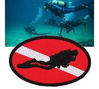 Keenso Insigne de plongée Sac Patch Drapeau Ellipse sous Marine brodé Badge Souvenir avec Fer à Repasser-Plongee