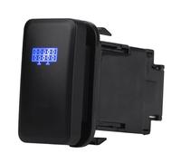 Keenso Interrupteur à bascule de Voiture, 12V Commutateur à LED Bleu Contacteur de Commande ON/OFF 38.75 x 20.8mm avec Câble 200MM pour voiture (LED LIGHT BAR)