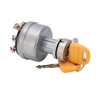 Keenso Interrupteur D'allumage à 6 Pins avec 2 Boutons, Interrupteur de Démarrage à Longueur en Alliage en Aluminium à Longue Chargement pour 200 DH, Cuivre Rapide, Pièce de Rechange