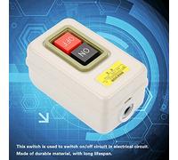 Keenso Interrupteur de Bouton de Pression Auto-floff 3P avec une Bonne Vie D'alimentation D'isolation Connexions de la Durée de Vie pour le Contrôle du Circuit