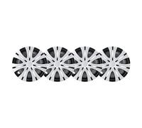 Keenso Jante de 13 Pouces, Enjoliveur ABS, Ensemble de 4, Clip, Garniture