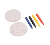 Keenso Jeu de Broches de Tasse D' de Montre, Outil de Graissage Compact et Léger pour la Réparation et L'entretien de la Montre avec 2 Tasses D' et 4 Stylos