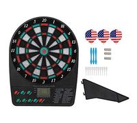 Keenso Jeu de fléchettes électroniques, Cible de fléchettes de Loisirs pour la Famille Échecs, Sports de Loisirs