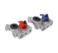 Keenso Jeu de Mains Heureuses à 37 Degrés, Connecteur d'accouplement de Frein de Tuyau d'air de Construction Métallique pour Camions et Semi-remorques