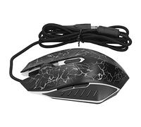 Keenso Jeu USB Ultra-Performance Souris Câblée Incorporée Colorée pour Office Home Use 4000dpi pour Internet Accessoires D'ordinateurs (Black)