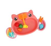 Keenso Jouet de Lave-Vaisselle de Cuisine électrique, Panier, Cycle de l'eau, Liaison Familiale, Stockage Pratique, Jouets de Jeu de Simulation, Batteries AA, Matériau Sûr pour Les Enfants, (Rose)