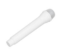 Keenso Jouet de Microphone de Simulation pour Enfants, Faux Accessoire de Scène pour Les Fêtes de Cosplay, Outil de Pratique de la Parole, Matériau ABS (White)