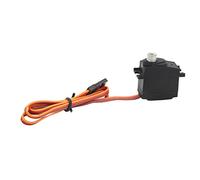 Keenso Keenso Servo Stable en Métal étanche RC à Faible Bruit pour Voitures RC, avec Bras Servo Tampon 25T pour Vélos d'escalade, Voitures Summit 1/10 (1 Jeu) (Ti Couleur) (Ti Couleur) (Rouge)