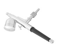 Keenso Kit Aérographe à Alimentation par gravité pour œuvres D'Art et Art Corporel, Pistolet Pulvérisateur à Double Action pour Débutants, Matériau en Cuivre (0,2 mm)
