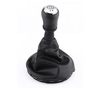 Keenso Kit Couvercle de Soufflet de Pommeau de Levier de Vitesses 5 Vitesses Manuel Noir en Cuir Couverture d'Antipoussière Couvre-bottes Etanche