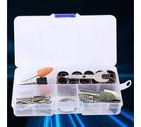 Keenso Kit D'accessoires pour Meuleuse électrique, 46 Pièces, Complet pour Couper, Meuler, Polir, pour les Amateurs de Bricolage, Acier, Alliage de Laiton (Tête de meulage en pierre à brosse