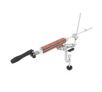 Keenso Kit D'aiguisoir à Angle Fixe Pince Réglable Professionnelle Conception Rabattable à 360 Degrés pour Outils de Chef Fonte D'aluminium Durable et Acier Inoxydable 10 Pierres à Aiguiser