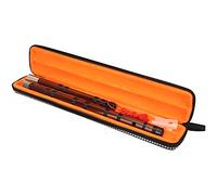 Keenso Kit d'assemblage Dizi de Flûte en Bambou Instrument à Vent en Bambou Amer séché Pendant 8 Ans, Conception de Joint en Laiton, Corps en Relief doré, pour Examen de qualité de