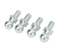 Keenso Kit de 4 Goujons à Rotule de 13 Mm, Comprenant Rondelles Filetées 5/16 Po et écrous Nylstop, pour Vérins à Gaz, Capots de Voiture, Coffres de Voiture, Portes de, Bo