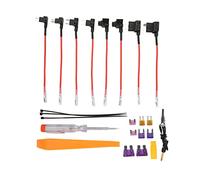 Keenso Kit de Câblage de Câble USB, Adaptateur USB 12 V-28 V à 5 V, Protection Contre la Surchauffe pour Caméra Miroir, Détecteur de Navigateur GPS (Micro)